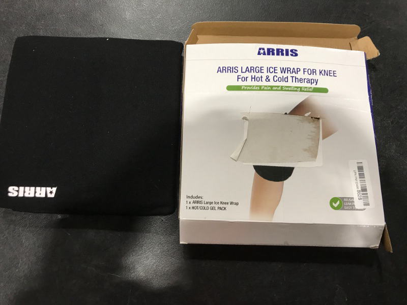 Photo 2 of ARRIS Large Knee Ice Pack Wraps Around The Entire Knee. Hot and Cold Therapy Wrap. Pain Relief for Recovery from Surgery, Injuries, Aches, Bruises, & Sprains (19.5 X 10 inch) Knee Wrap With Gel Pack