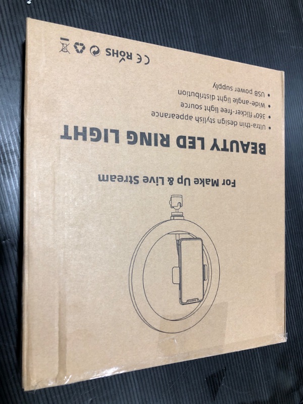 Photo 3 of 10.2" Selfie Ring Light with 65" Adjustable Tripod Stand & Phone Holder for Live Stream/Makeup, Upgraded Dimmable LED Ringlight for Tiktok/YouTube/Zoom Meeting/Photography