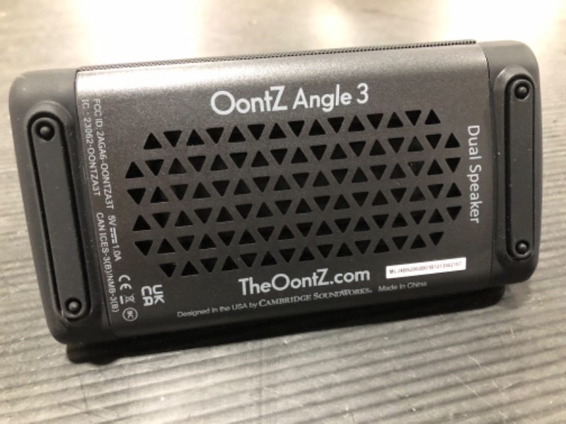 Photo 3 of OontZ Upgraded Angle 3 Bluetooth Speaker | Portable Bluetooth Speakers | Powerful 10 Watt Output | 100 Foot Wireless Bluetooth Range | Extended Battery Life | Water Resistant (IPX5)