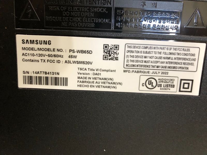 Photo 7 of SAMSUNG HW-B650 3.1ch Soundbar w/Dolby 5.1 DTS Virtual:X, Bass Boosted, Built-in Center Speaker, Bluetooth Multi Connection, Voice Enhance & Night Mode, Subwoofer Included, 2022 HW-B650 Soundbar