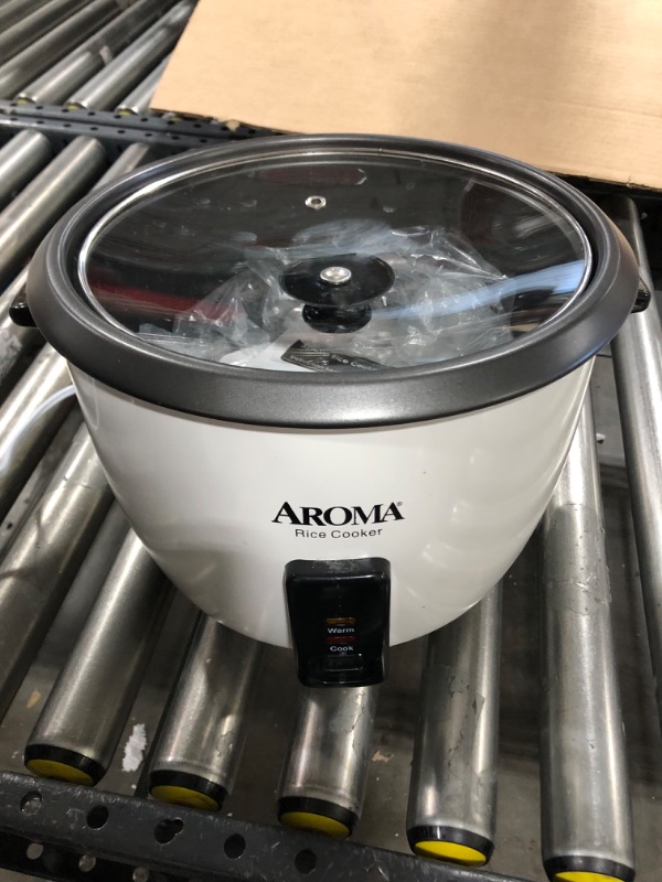 Photo 2 of Aroma Housewares 32-Cup (Cooked) (16-Cup UNCOOKED) Pot Style Rice Cooker (ARC-7216NG) , White