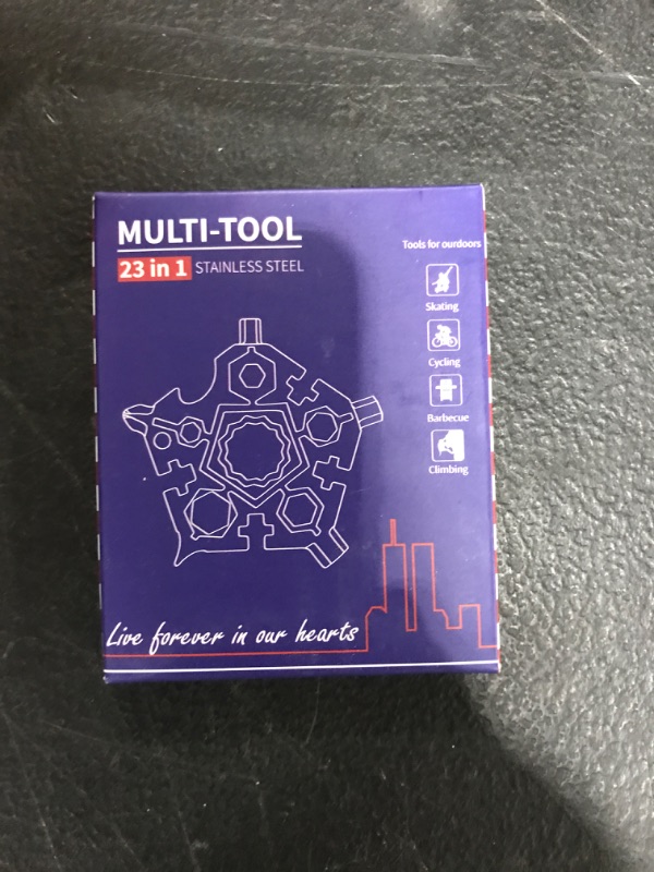 Photo 1 of 23-in-1 Snowflake Multitool Stainless Steel Multitool,Chxico 23-in-1 Stainless Multi-tool with Key Ring,Gift for Christmas(Black) https://a.co/d/fCsMxVG