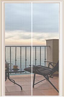 Photo 1 of YUFER White Magnetic Screen Door Fits Door Size 38×82 Fiberglass Mesh Door Screen with Magnets Heavy Duty, Magnet Screen for Doorway Sliding Door Front Doors -Screen Size 38" x 82" https://a.co/d/3XRYa3C