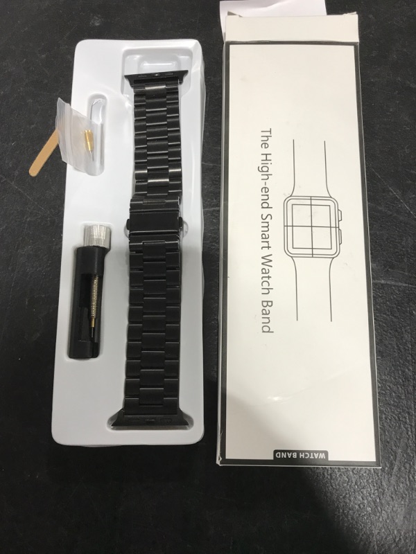 Photo 1 of Metal Apple Watch Band - Black