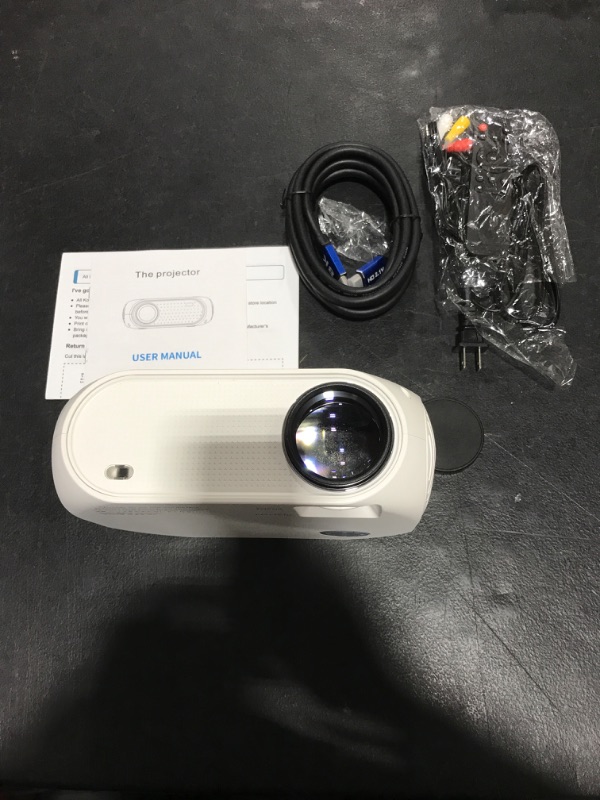 Photo 1 of 2K Projector - White - Accessories Included