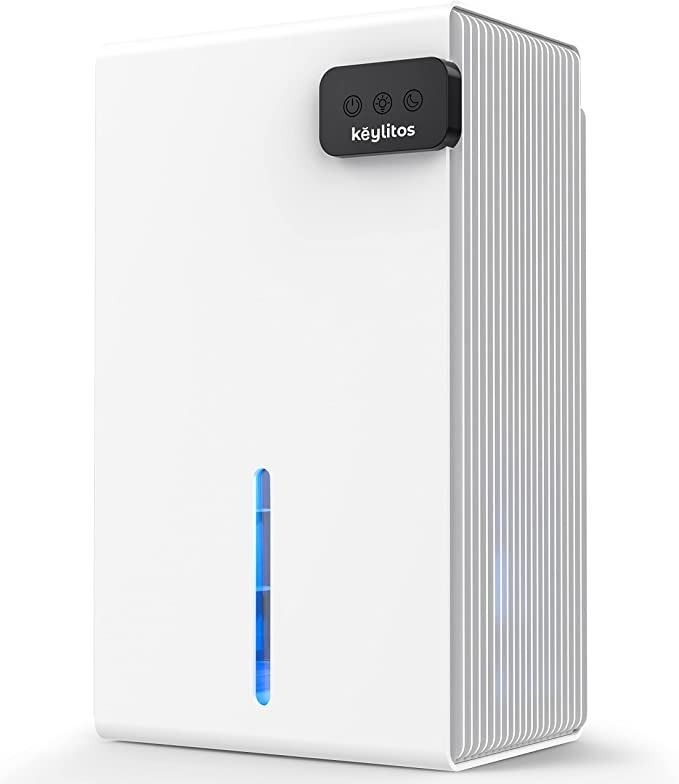 Photo 1 of Keylitos Dehumidifiers for Home, 720 Sq.Ft 95oz Large Water Tank Dehumidifier with 7 Colors LED Light, Auto Shut Off, Portable Small Quiet Dehumidifier for Basements, Bedroom, Bathroom, Closet, RV
