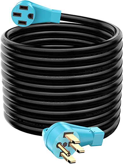 Photo 3 of CircleCord ETL Listed 50 Amp 50 Feet RV/EV Extension Cord, Heavy Duty 6/3+8/1 Gauge STW Wire with Cord Organizer and Storage Bag, NEMA 14-50P Plug Suit for EV Charging and RV Trailer Campers