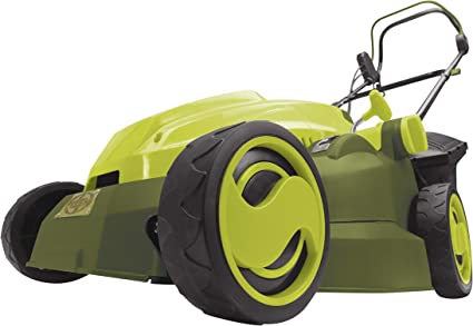 Photo 1 of Sun Joe MJ402E 16-Inch 12-Amp Electric Lawn Mower + Mulcher, 6-Position Height Adjustment, 9.3-Gallon Detachable Grass Collection Bag