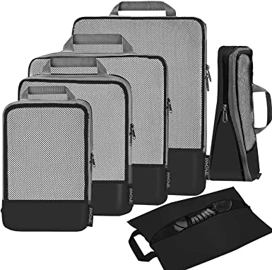 Photo 1 of BAGAIL 4 Set/5 Set/6 Set Compression Packing Cubes Travel Accessories Expandable Packing Organizers