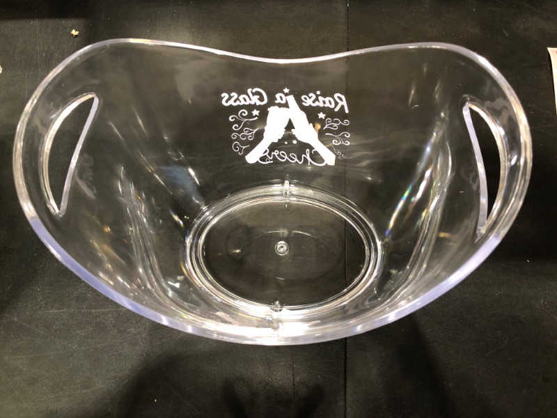 Photo 2 of ACRYLIC PARTY BOWL -- RAISE A GLASS -- 