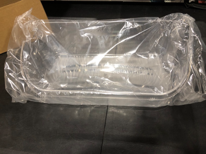 Photo 2 of 240356402 Clear Refrigerator Bin for Electrolux and Frigidaire, Upper Slot Replacement Shelf, Gallon Size