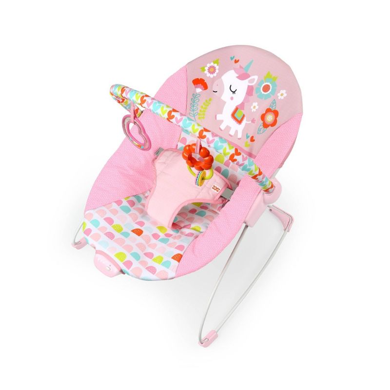 Photo 1 of Bright Starts Fanciful Fantasy Unicorn Vibrating Baby Bouncer ( factory closed ) 
