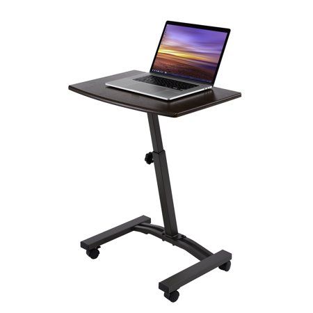 Photo 1 of Seville Classics Mobile Laptop Desk Cart with Side Table
