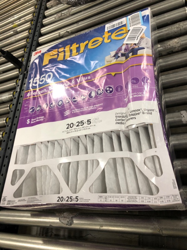 Photo 2 of 3M Filtrete Ultra Allergen Healthy Living Deep Pleat Furnace Filter