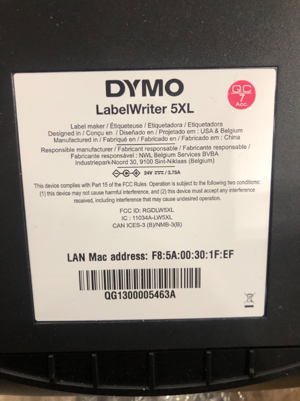 Photo 1 of DYMO 1755120 LabelWriter 4XL Thermal Label Printer 4XL Machine