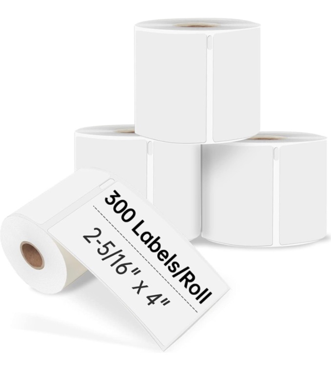 Photo 1 of 4 Rolls Compatible DYMO 30256 (2-5/16" x 4") Replacement Shipping Labels,