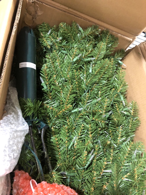 Photo 4 of 10 ft. PowerConnect Dunhill Fir Artificial Christmas Tree with Dual Color LED Lights
