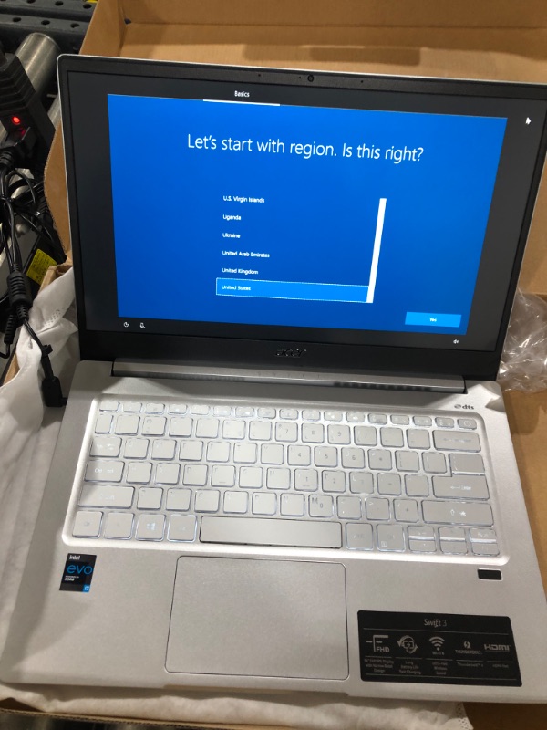 Photo 3 of 2022 Acer Swift 3 Thin & Light Business Laptop 14" FHD IPS Display, Intel Core Evo i7-1165G7 Up to 4.7Ghz, 8GB RAM 512GB SSD, Intel Iris Xe Graphics, Fingerprint Reader, Backlit Keyboard, Win10 8GB RAM | 512GB SSD