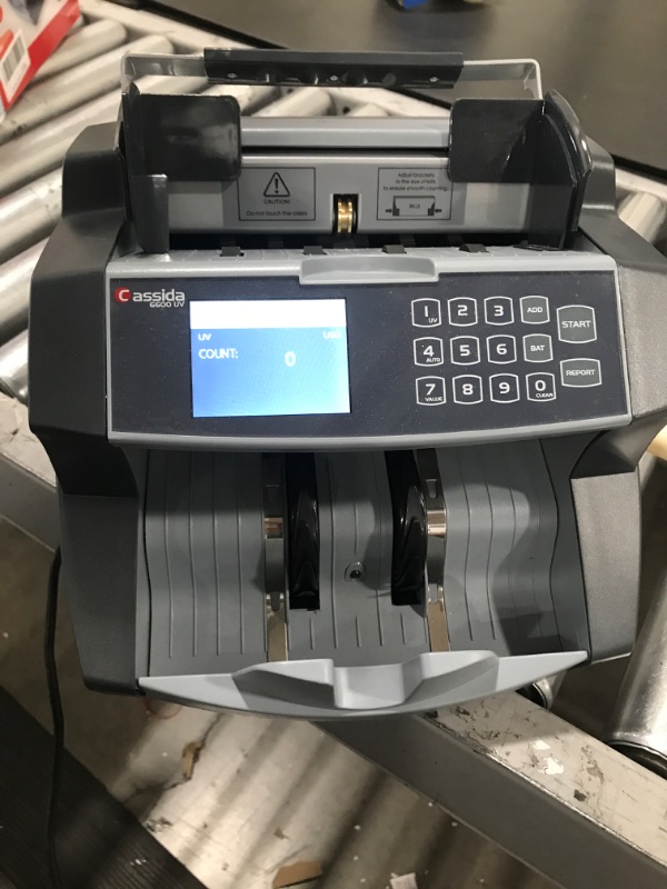 Photo 2 of Cassida 6600 Business Grade Money Counting Machine with Ultraviolet (UV) Counterfeit Detection, LCD Display, Multi-Color (6600 Counterfeit Detection) 