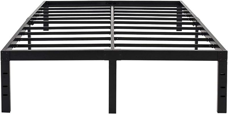 Photo 1 of 45MinST 18 Inch Maximum Storage Bed Frame/Reinforced Platform /3500lbs Heavy Duty/Easy Assembly/ Mattress Foundation/Steel Slat/Noise Free, California King
