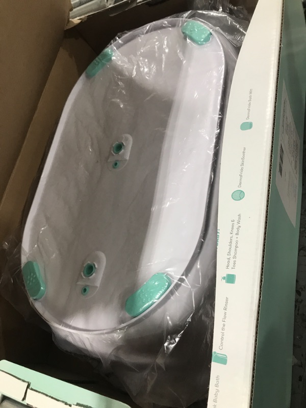 Photo 2 of 4-in-1 Grow-with-Me Bath Tub by Frida Baby Transforms Infant Bathtub to Toddler Bath Seat with Backrest for Assisted Sitting in Tub