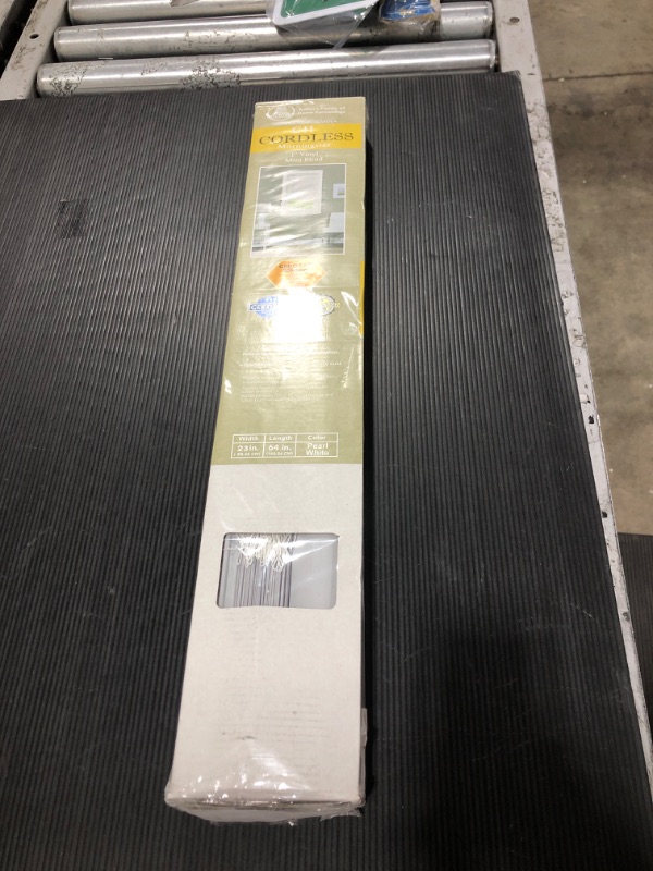 Photo 1 of Achim Cordless GII Morningstar 1" Mini Blind 23x64 INCHES- Pearl White