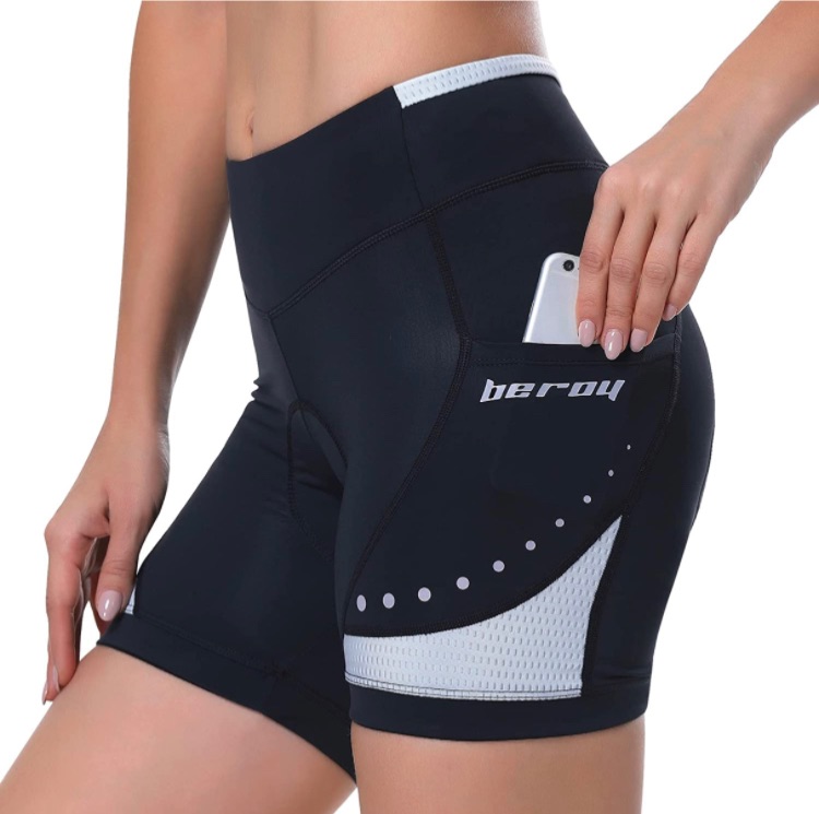 Photo 1 of Bike Cycling Shorts Women 3D Gel Padded with Pocket Indoor-Outdoor Cycling Spinning Shorts