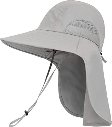 Photo 1 of  Womens Mens Sun Hat Rollable UPF 50+ Wide Brim Gardening Hat with Neck Flap