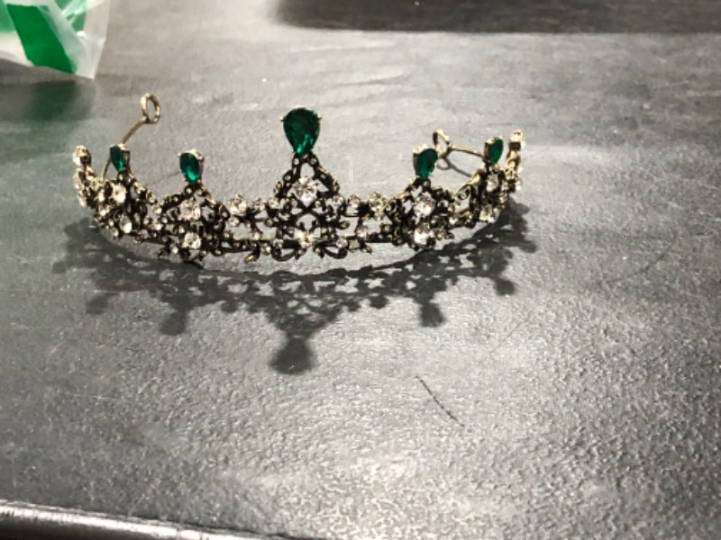 Photo 1 of Generic Princess Tiara, Green Emeralds