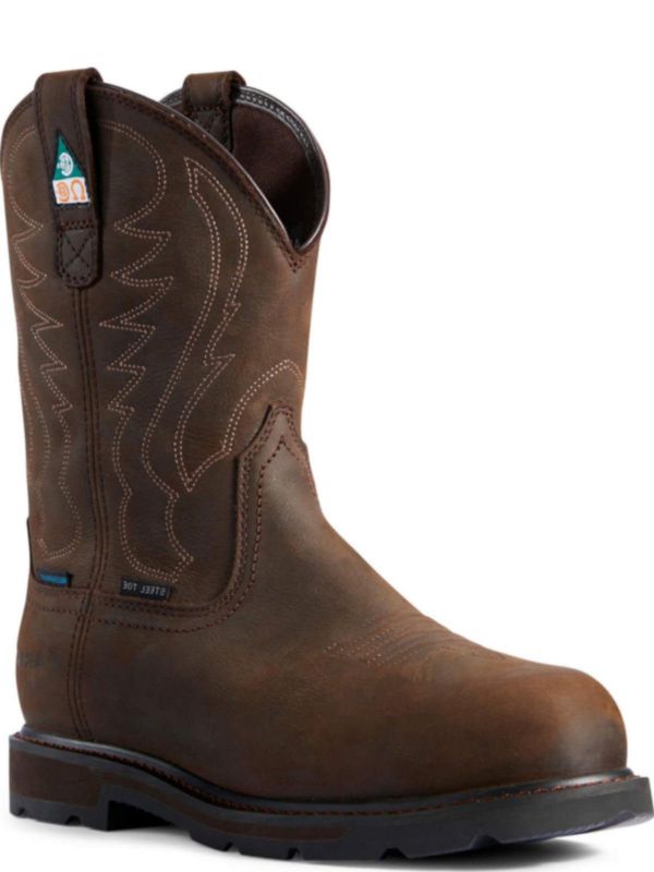 Photo 1 of Ariat Mens Groundbreaker Pull-On H2O CSA Western Work Boot 11.5
