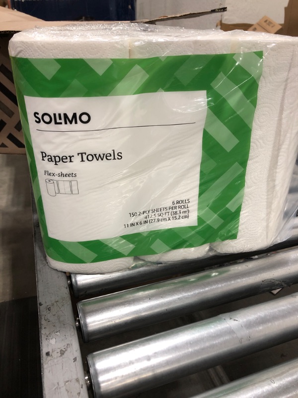 Photo 2 of Amazon Brand - Solimo Basic Flex-Sheets Paper Towels
