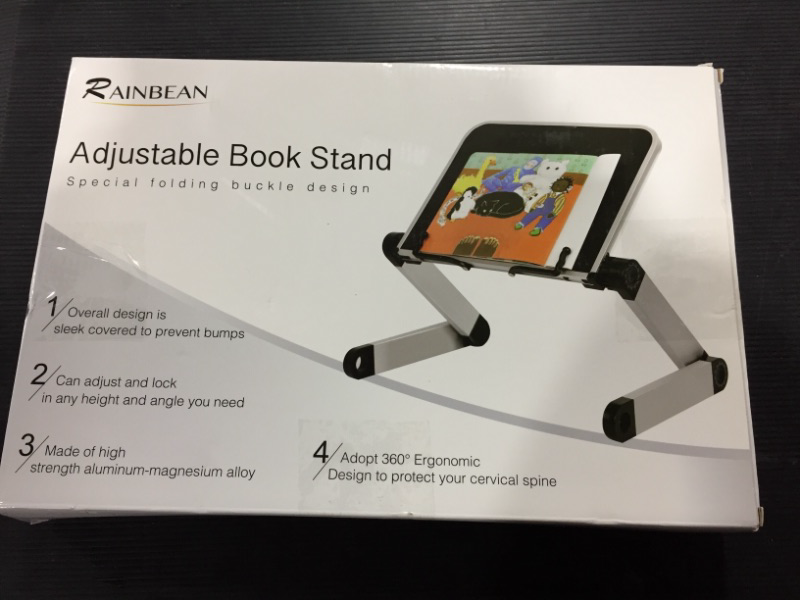 Photo 2 of Book Stand Laptop Stand Adjustable Book Holder Tray with Page Paper Clips Ergonomic Multi Heights Angles Adjustable Cooking Bookstands for Textbook Recipe Magazine Laptop Tablet Portable
Product Dimensions	10"D x 15"W x 1.5"H