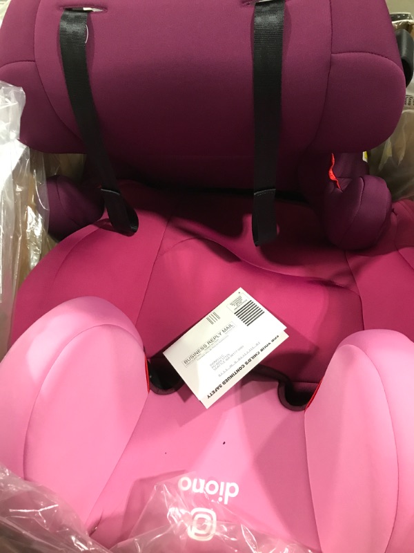Photo 1 of Diono Cambria 2 XL, Dual Latch Connectors, 2-in-1 Belt Positioning Booster Seat, High-Back to Backless Booster with Space and Room to Grow, 8 Years 1 Booster Seat, Pink 2020 Pink