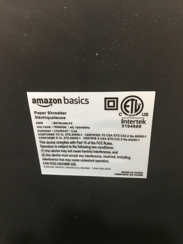 Photo 4 of Amazon Basics 24-Sheet Cross-Cut Paper, CD and Credit Card Home Office Shredder with Pullout Basket
Dimensions: 11.02 inches (L) x 15.16 inches (W) x 23.39 inches (H)