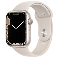 Photo 1 of Apple Watch Series 7 GPS 45mm Starlight Aluminum Case with Starlight Sport Band - Regular