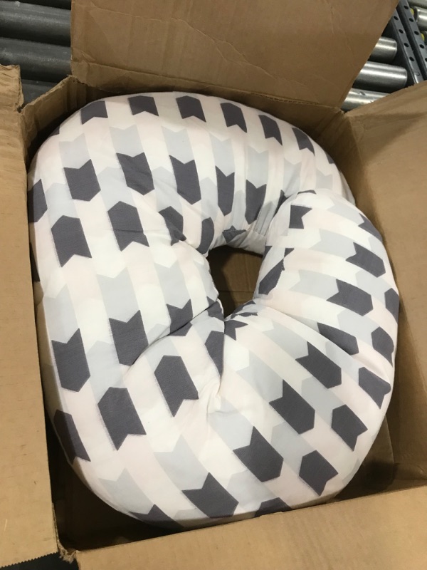 Photo 1 of Dream On Me Beeboo Nursing Pillow and Positioner, Breastfeeding and Bottlefeeding Pillow, Removable and Washable Pillow Cover, Soft and Breathable Fabric, Fawn Brown Cognac