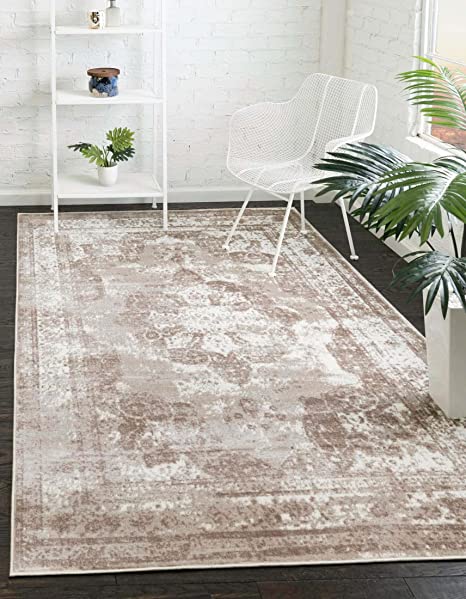 Photo 1 of  Loom Sofia Collection Traditional Vintage Beige Area Rug (7' 10 x 11' 0)
