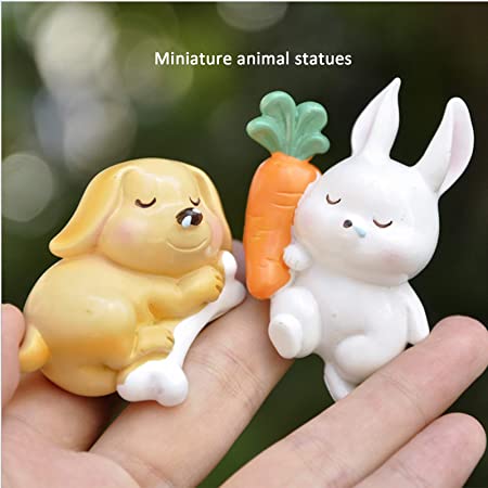 Photo 2 of Animals Toys Statues?6pcs Mini Animal Doll Toy Realistic Plastic Micro Landscape Toys Set,Cake Top Hat Children Birthday Gift Party Supplies Flower Pot Room Decoration