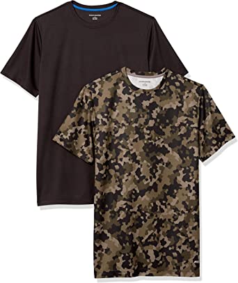 Photo 1 of Amazon Essentials Men's Performance Tech T-Shirt, Pack of 2- SIZE L