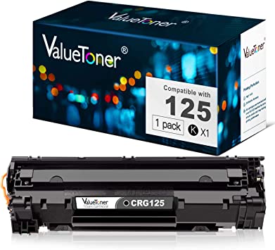 Photo 1 of ValueToner Compatible 125 Toner Cartridge Replacement for Canon 125 (3484B001AA) 1 Black Toner Compatible with Canon ImageClass MF3010, LBP6030w, LBP6000 Printer