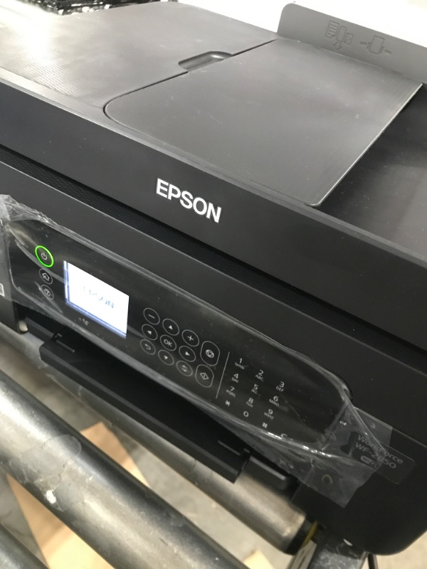 Photo 5 of Epson Workforce WF-2850 All-in-One Wireless Color Inkjet Printer, Black - Print Scan Copy Fax - 10 ppm, 5760 x 1440 dpi, Auto 2-Sided Printing, 30-Sheet ADF, Voice-Activated, Vertluna Printer_Cable