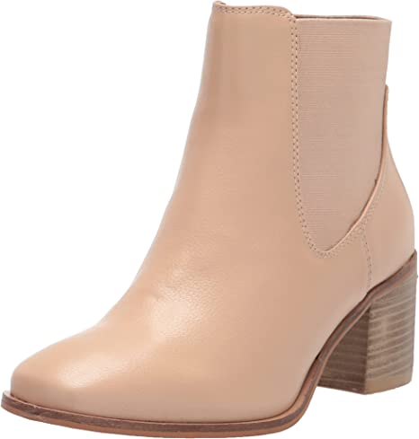 Photo 1 of Amazon Essentials Women's Square Block-Heel Chelsea Boot BEIGE SIZE - 10.5