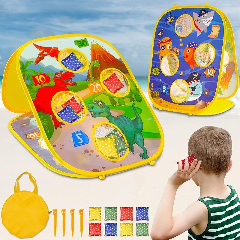 Photo 1 of ??????? ???? ???? for Boys Games - Bean Bag Toss Game Set Age 3 4 5 6 7 8 Year Old Toddler Girl - Double-Sided Outside Toys 4-8 Birthday 