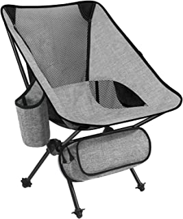 Photo 1 of 2 Banzk Camping Chair 2022 Upgrade 330 lbs Backpacking Portable Folding Compact Chair for Outside Beach Hiking Travel Picnic Lightweight Small Collapsible Foldable Lawn Chairs 