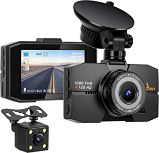 Photo 1 of HURRA Dash Cam Front and Rear, Dash Camera for Cars, 1920x1080P FHD Dual Dash Cam with Night Vision Parking Mode 170° Wide Angle G-Senser Loop Recording 3 Inch Dashboard Camera Support 128GB Max
