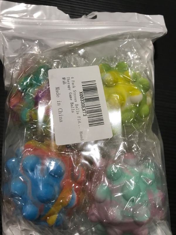 Photo 2 of 4PK OF STRESS BALL FIDGETS