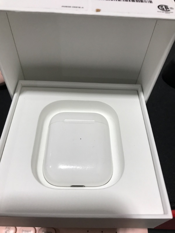 Photo 2 of Apple AirPods (2nd Generation) MV7N2AM/a with Charging Case - Stereo - Wireless - Bluetooth - Earbud - Binaural - in-ear