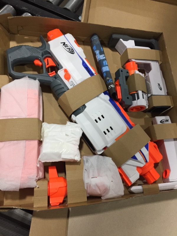 Photo 1 of Nerf Modulus Regulator Fully Motorized Blaster, 3 Firing Modes, 2X 12-Dart Clips, 24 Nerf Elite Darts, Nerf Full Auto Blaster, Kids Outdoor Toys (Amazon Exclusive) Frustration-Free Packaging