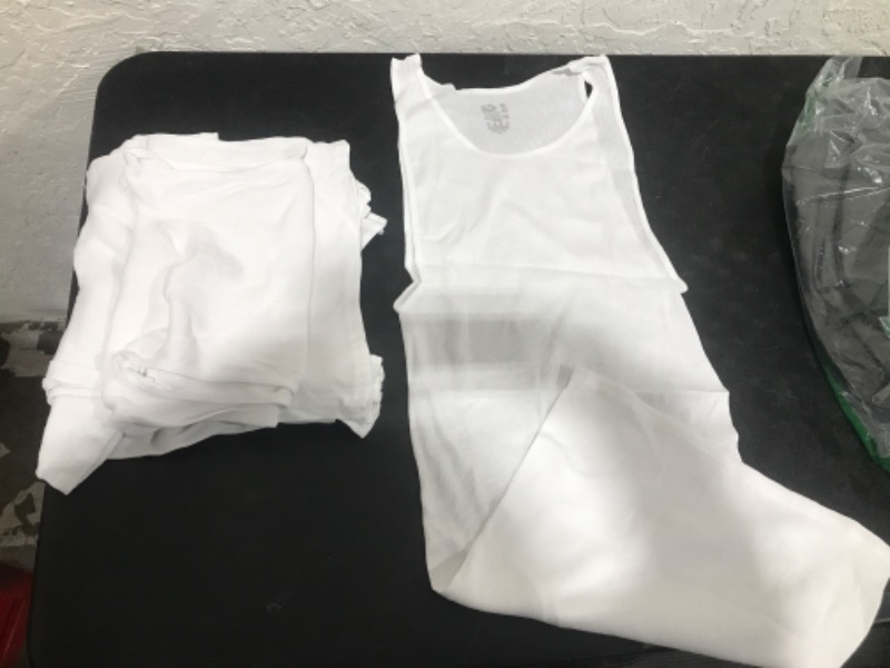 Photo 1 of 6 PACK FRUIT OF THE LOOM MUSCLE SHIRTS WHITE SIZE 2XL 