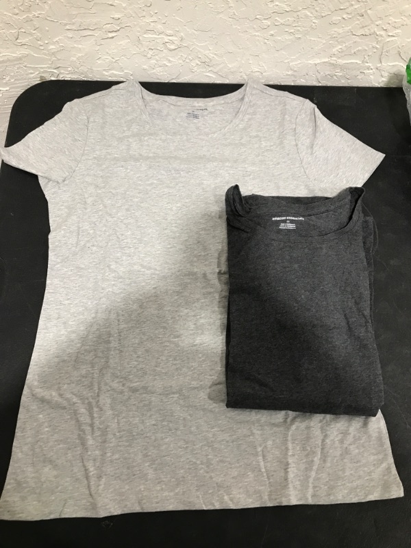 Photo 1 of 2 PACK AMAZON ESSENTIALS T SHIRTS SIZE M 